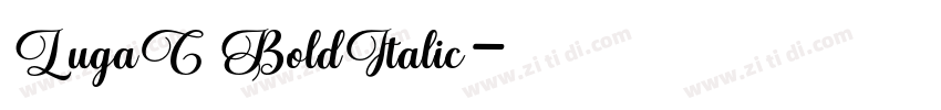 LugaC BoldItalic字体转换